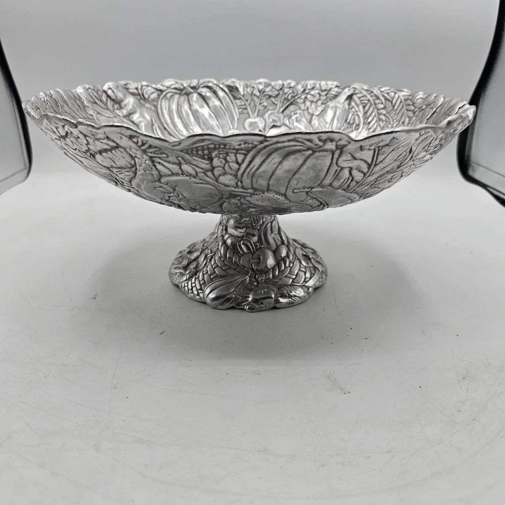Vintage Authur Court‎ Large Pedestal Bowl 11 3/8